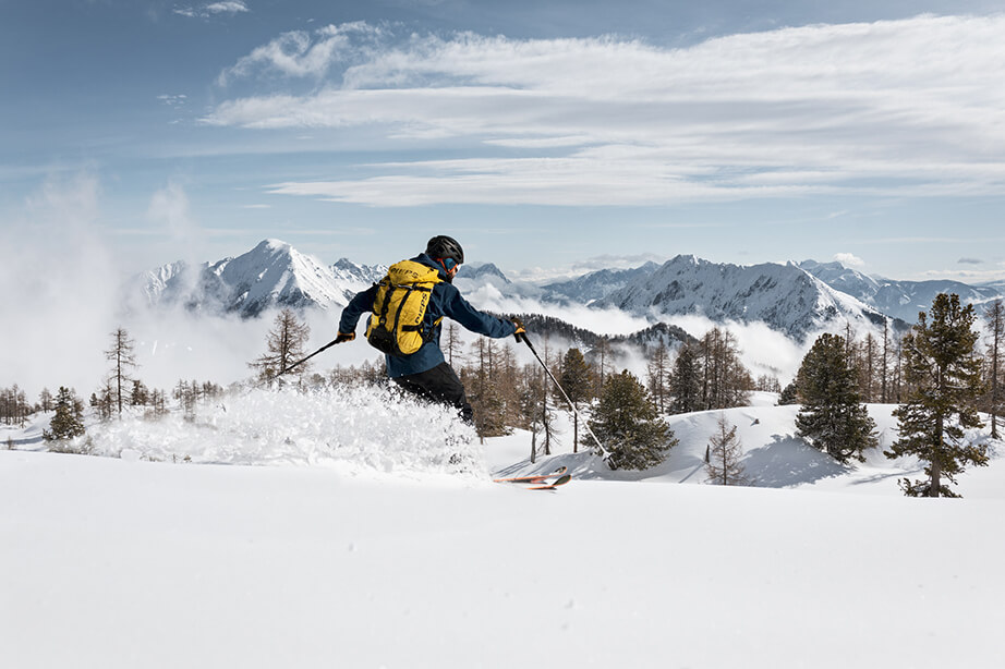 Pyhrn Priel Skitour Tiefschnee Abfahrt